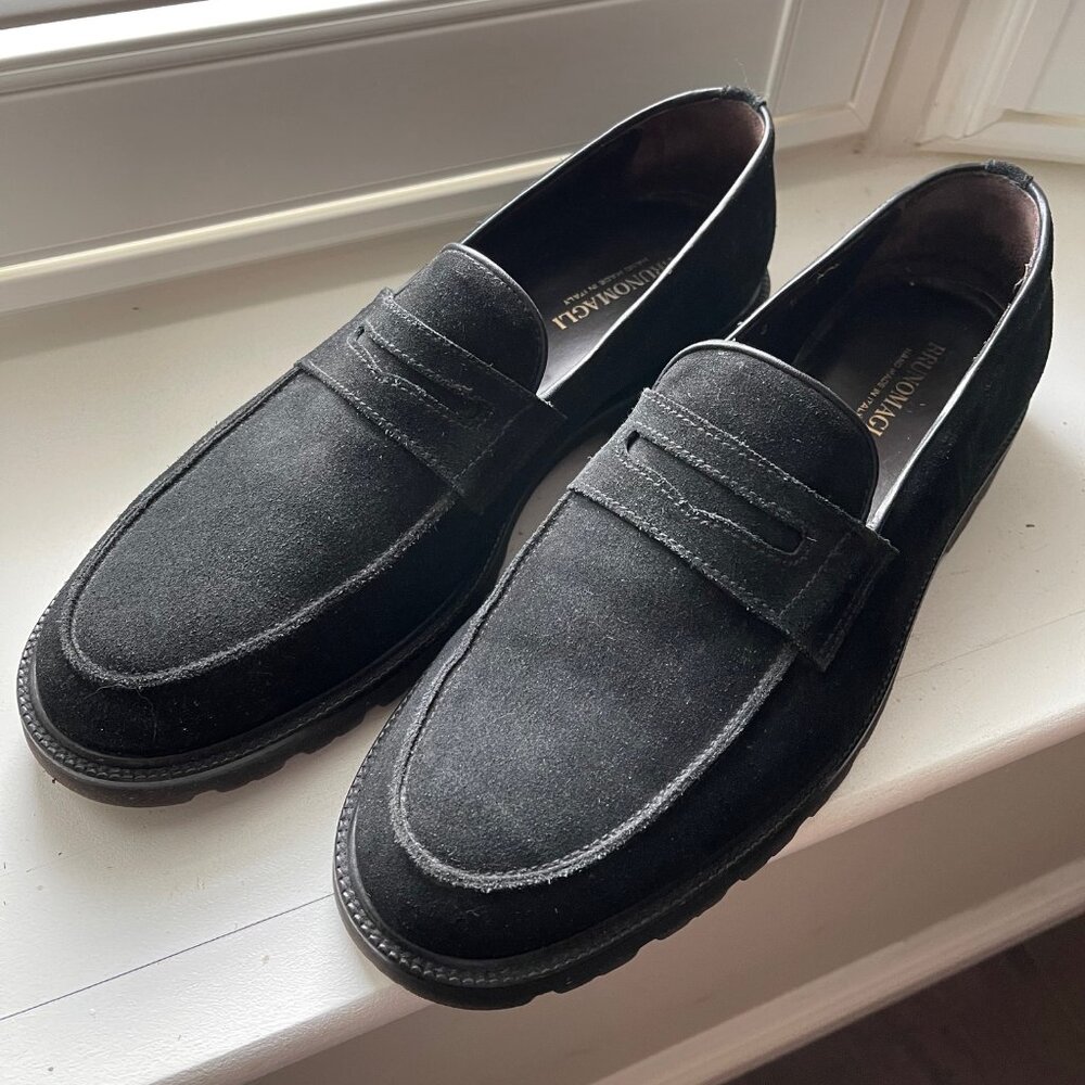 Mens Bruno Magli Leather Loafers - Size 8